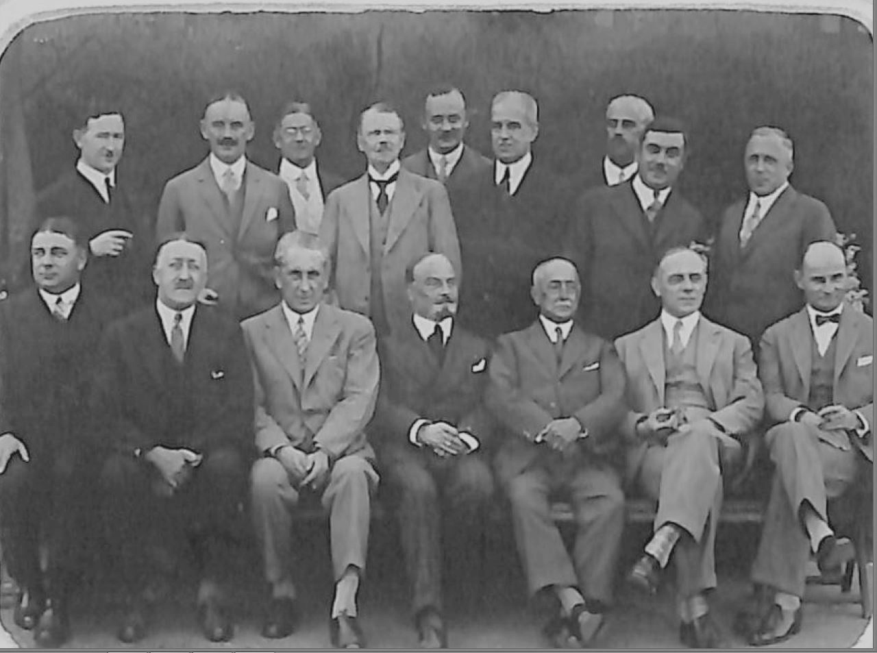 Delegates at the first meeting of CIRM at San Sebastian in 1928